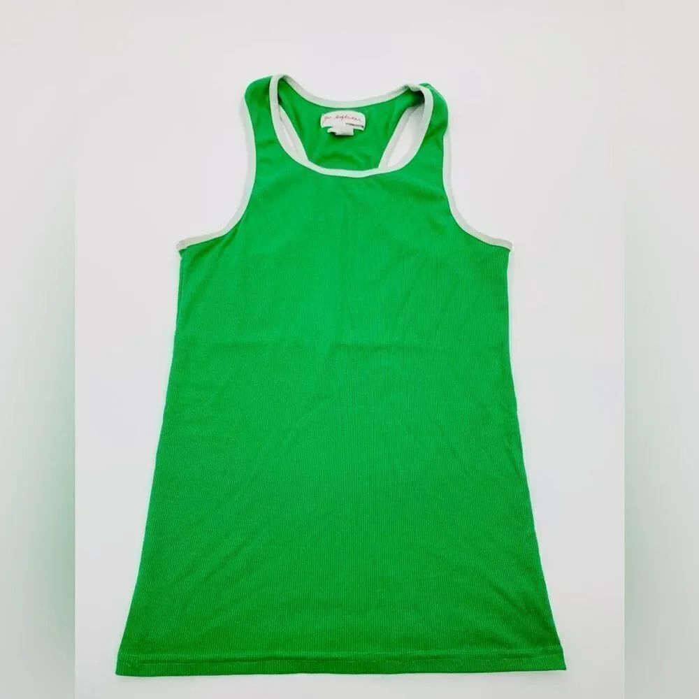 Go Softwear | men’s retro style Green ringer Sleeveless Top | medium